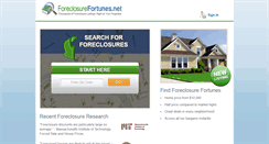 Desktop Screenshot of home.foreclosurefortunes.net